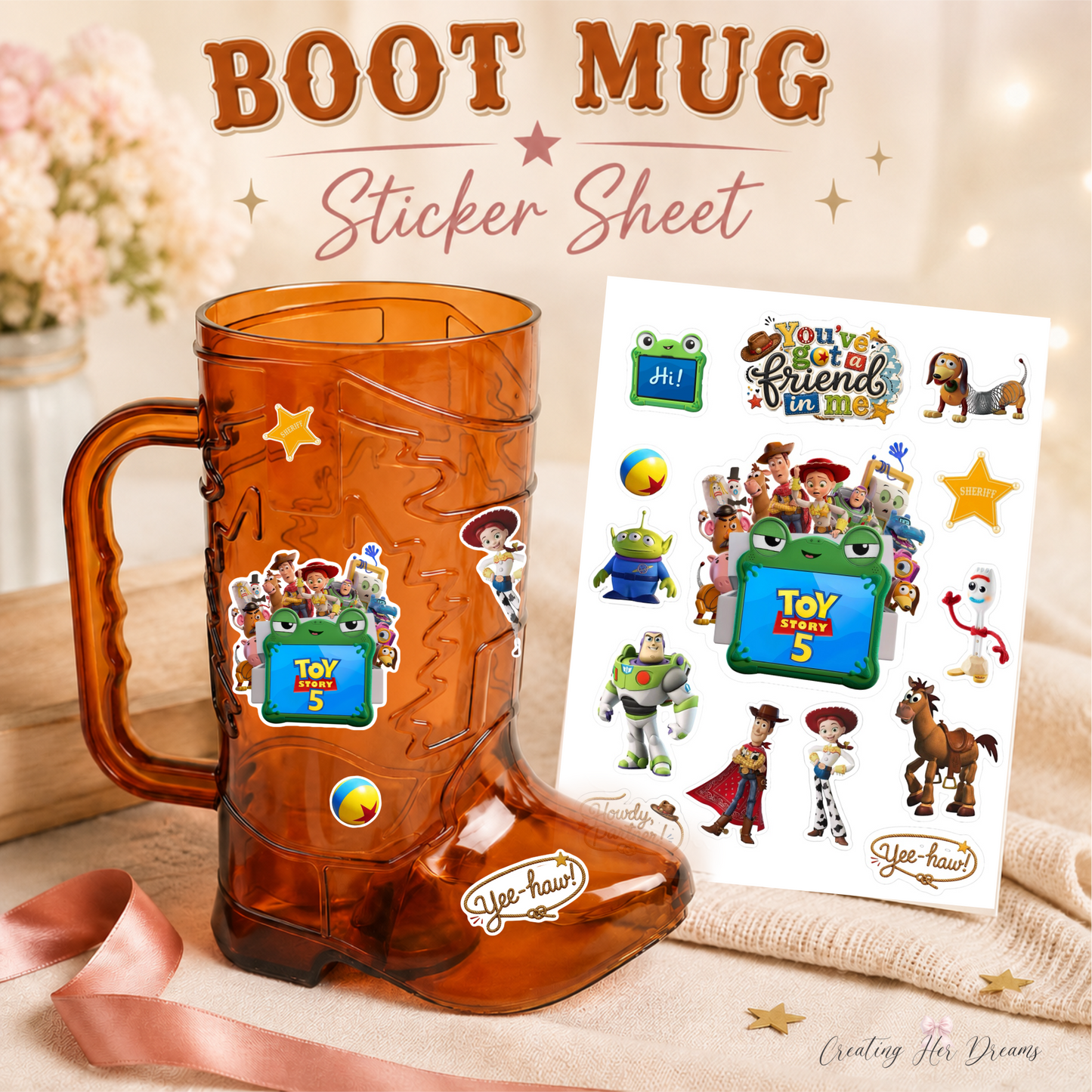LOC Boot Mug & Sticker Sheet