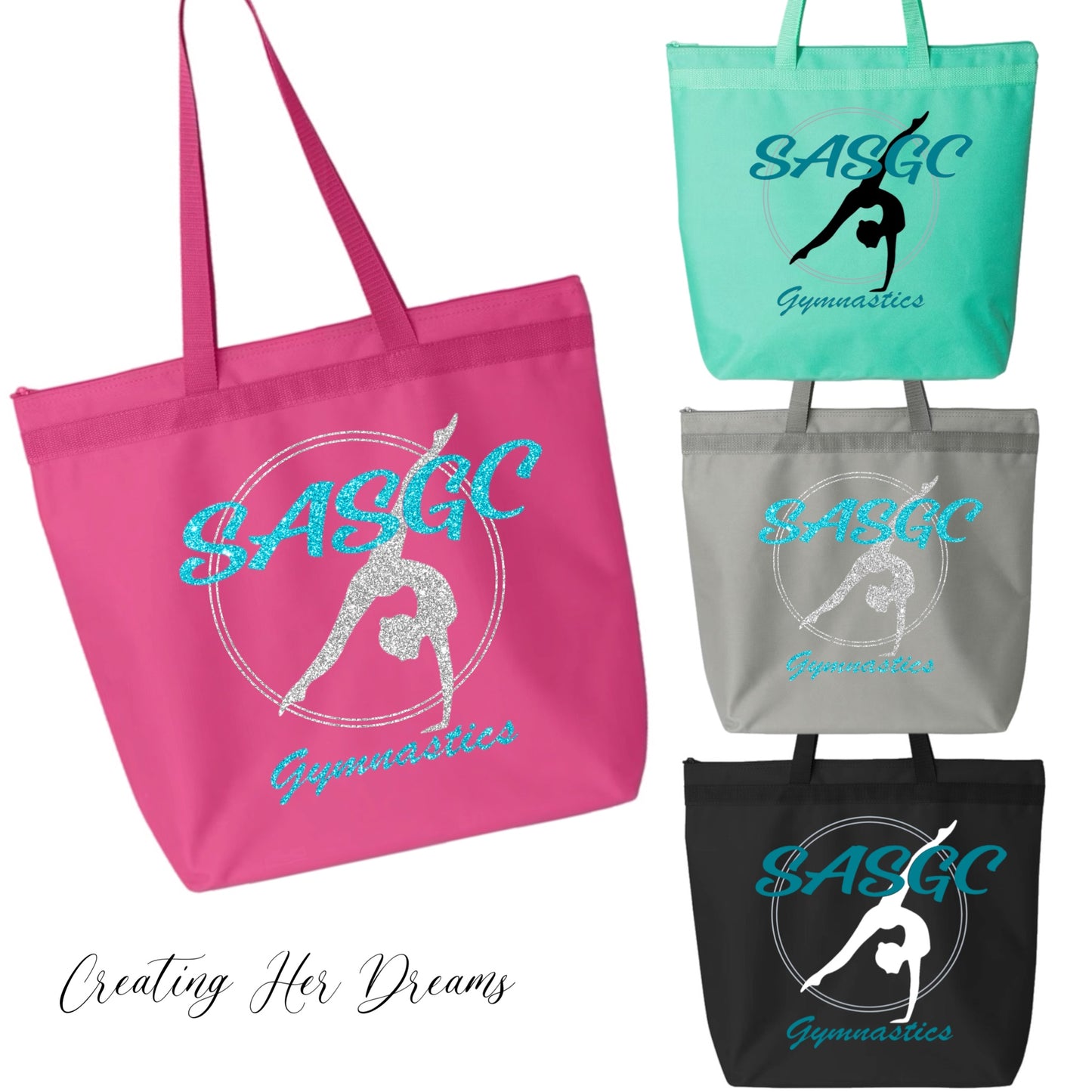 Gymnastics SASGC Logo Tote
